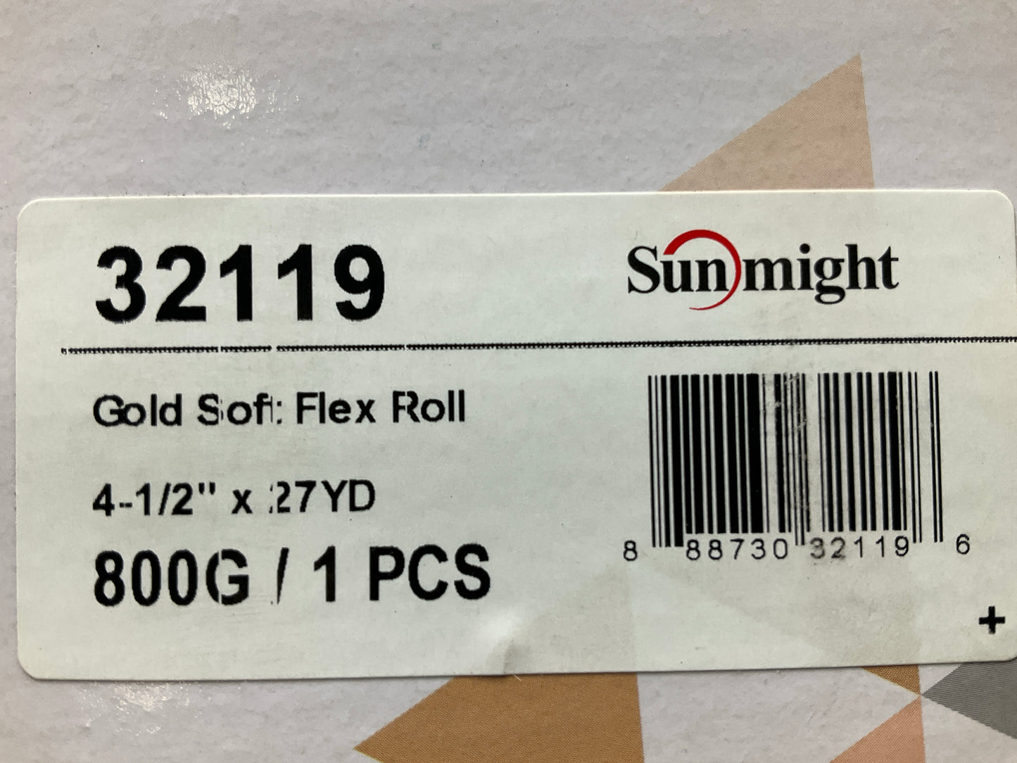Sunmight 32119 Open Coated Soft Flex 800 Grit Sandpaper Roll, 4-1/2'' W X 27 Yd