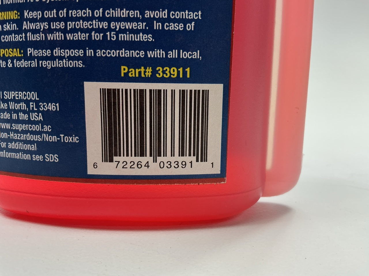 SUPERCOOL 33911 134a & 1234 Total Leak Stop With UV Dye 8oz Treats 4 Vehicles