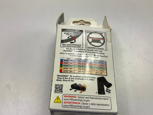 Superior 58-0650B Leather Lace-on Steering Wheel Cover 3-1/8'' Grip, 14.5''-15.5''