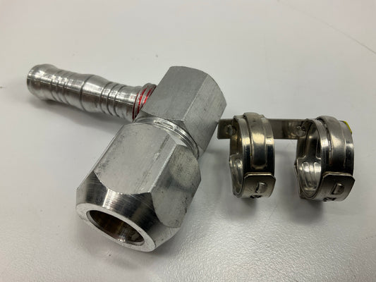 SUR-R AC2812 A/C No. 8 Hose To 90 Degree 1/2 Compression Union Fitting