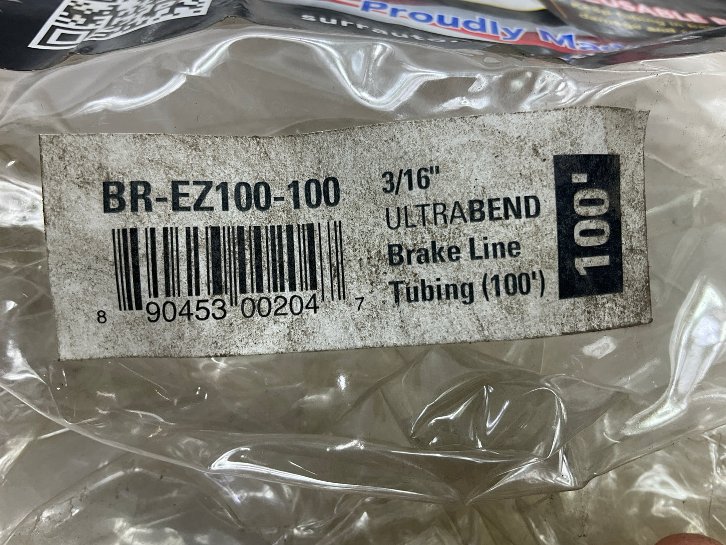 SUR&R BR-EZ100-100 Copper-Nickel Brake Line Tubing, 3/16'', 100 Feet
