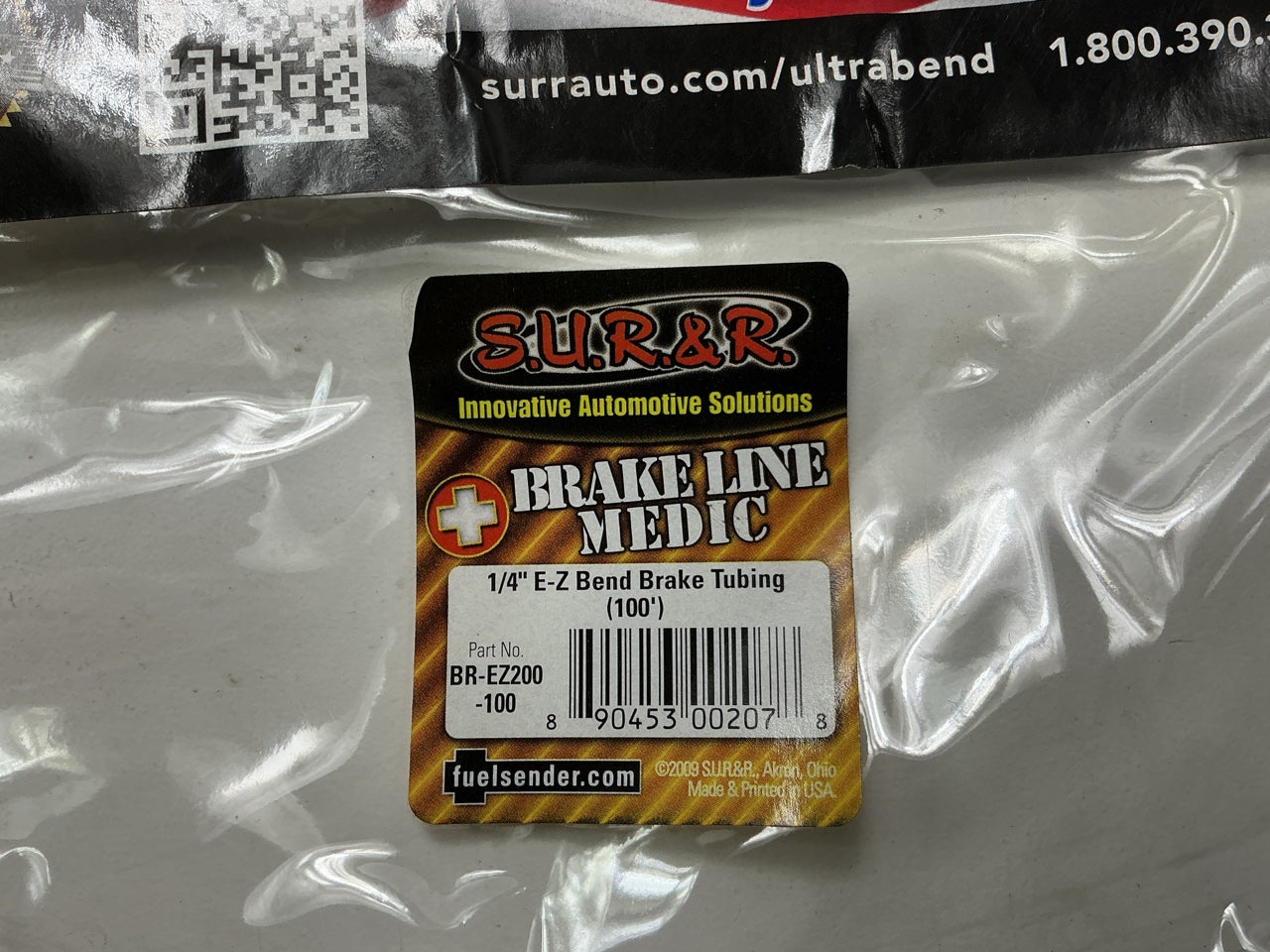 SUR&R BR-EZ200-100 1/4'' E-Z Bend Brake Tubing (100') Brake Tube Coil