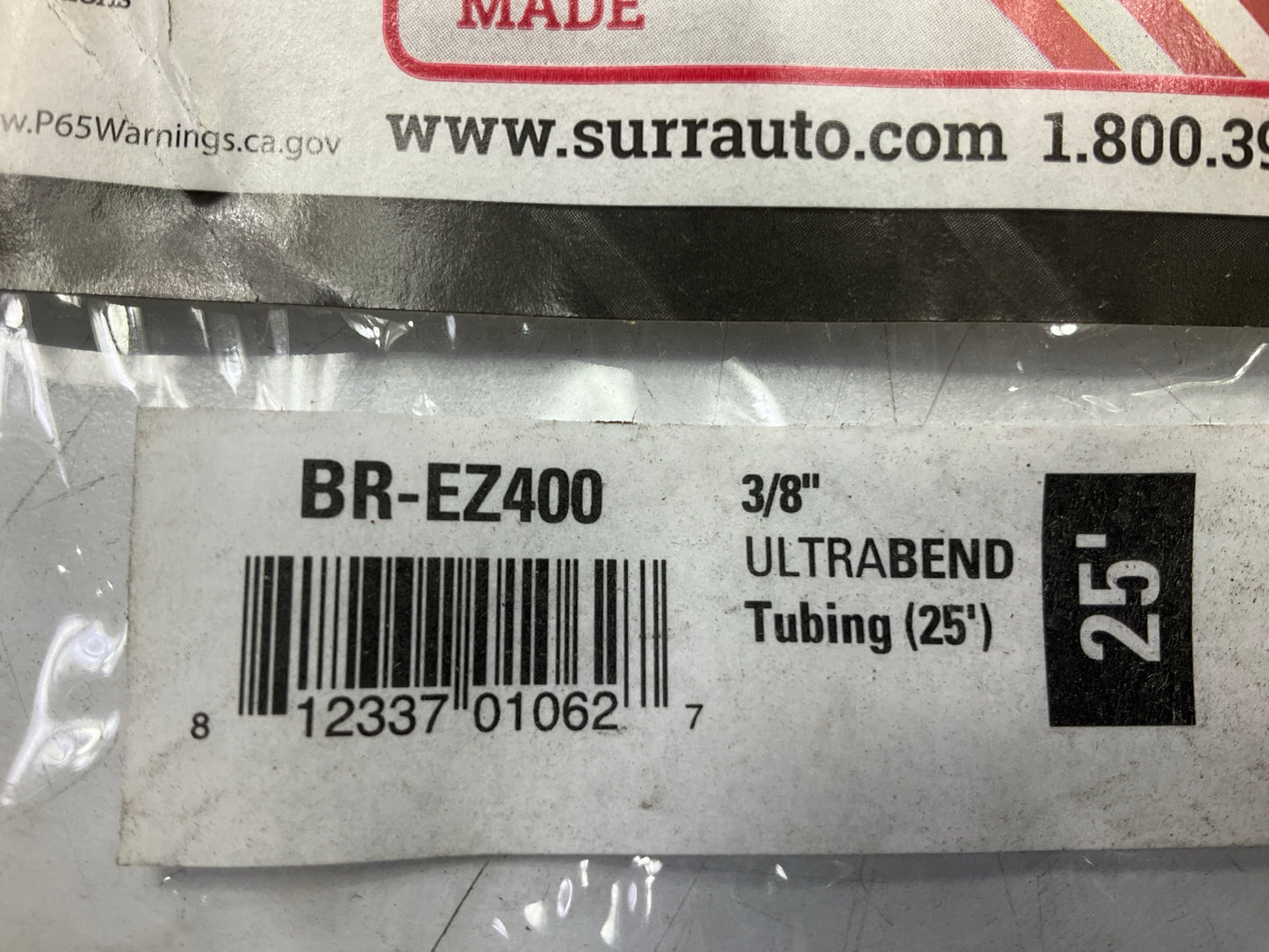 Sur&R BR-EZ400 Easy-bent Brake Line Tubing, 25 Feet X 3/8'', Bend Easily By Hand
