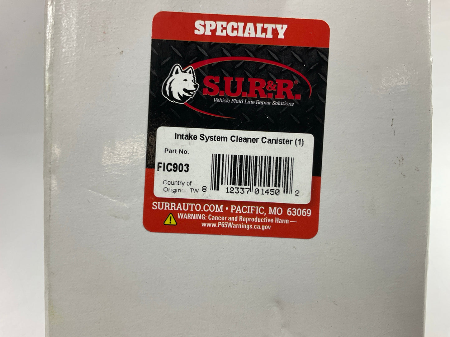 SUR&R FIC903 Intake System Cleaner Canister Kit With Gauge