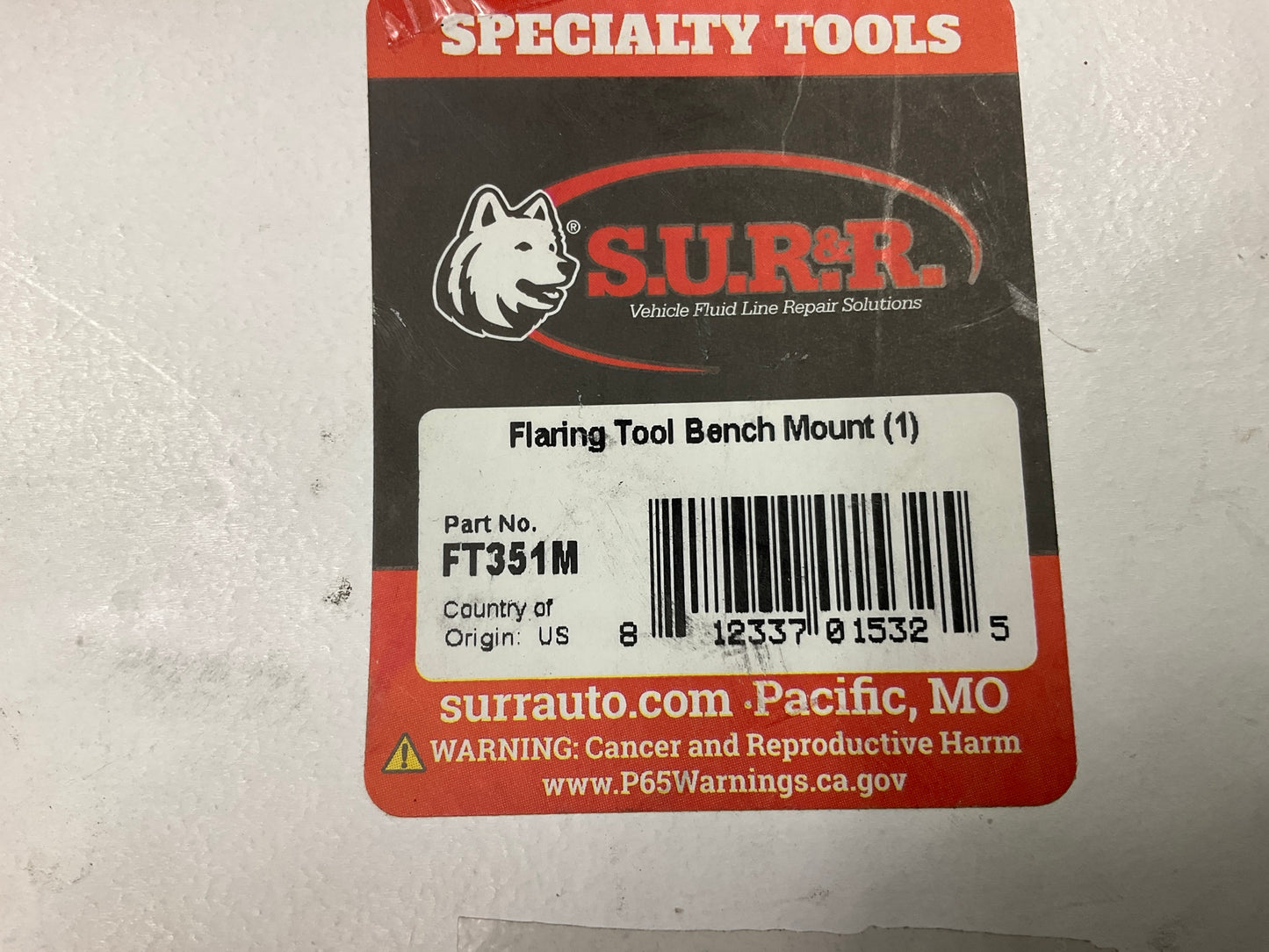 SUR-R FT351M Bench Mount Flaring Tool, Produce OEM Quality Flares In Seconds
