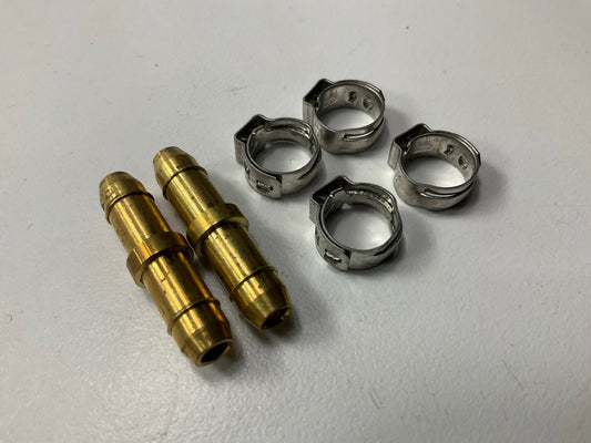 2 / Pack - SUR&R K057 5/16'' Nylon To Nylon Push-On Fuel Line Union Fittings