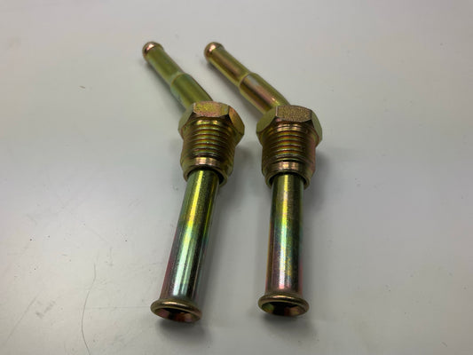 (2) SUR&R K127 5/16-14mm Adapter Angled Line Adaptor For Plastic Fuel Line