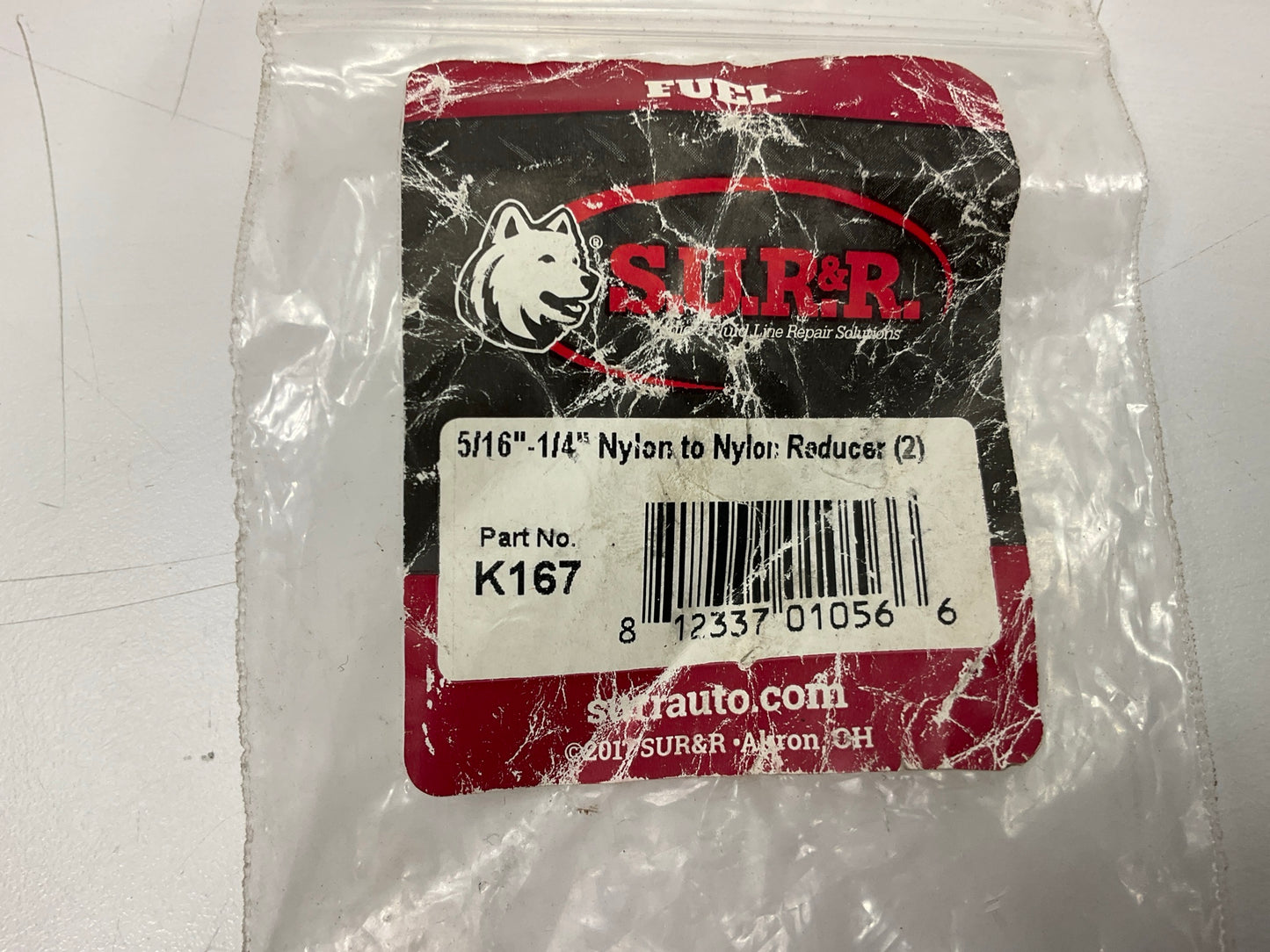 (2) SUR&R K167 5/16'' To 1/4'' Nylon To Nylon Reducer Fuel Line Fitting