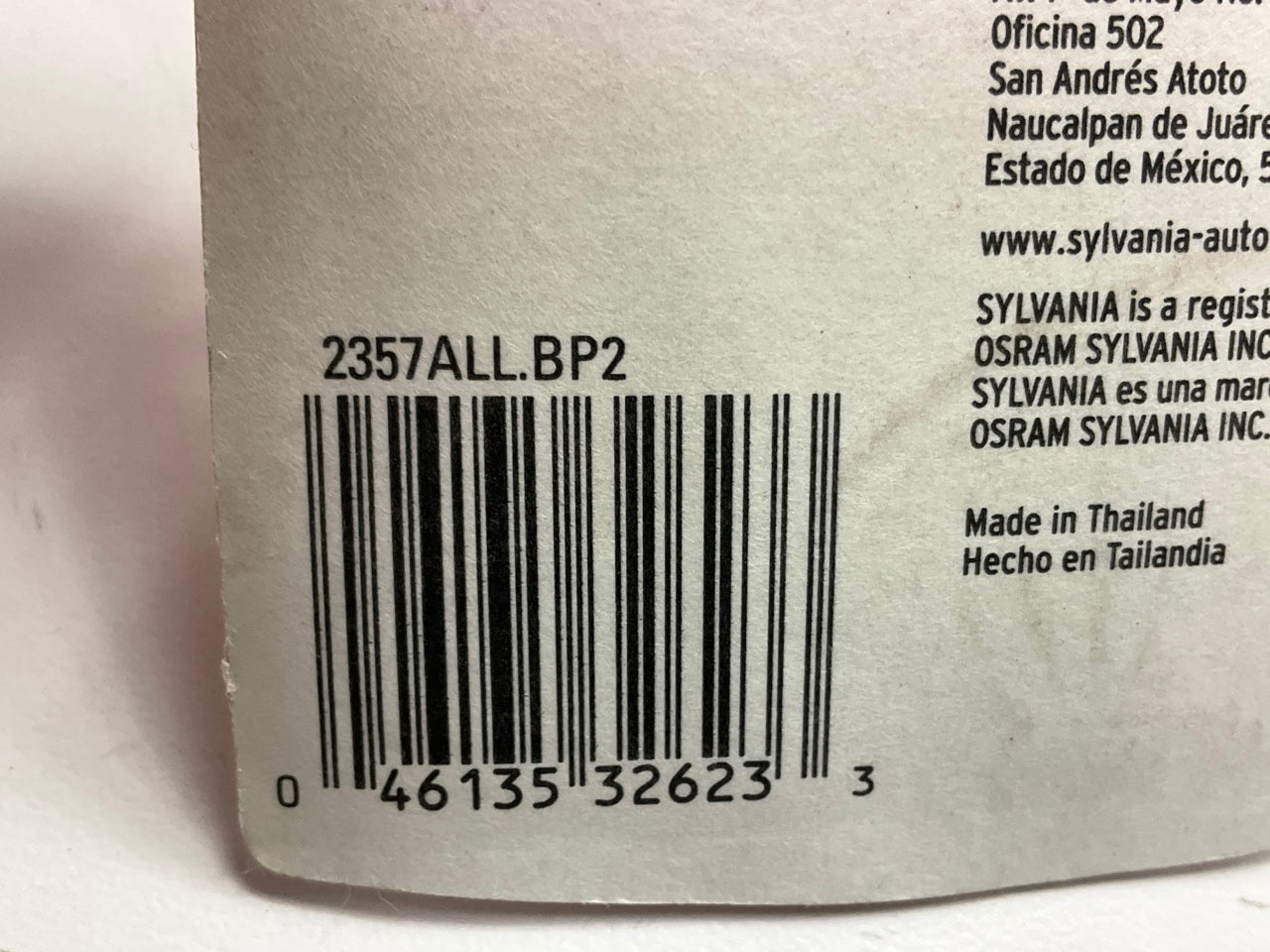 Sylvania 2357ALLBP2 Turn Signal Long Life Blister Lamp Light Bulb 2357A - 2 Pack