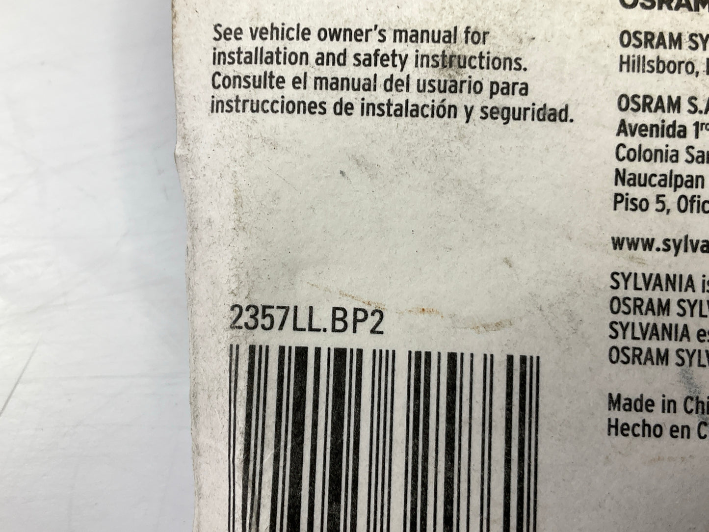 Sylvania 2357LLBP2 Longlife Taill Light Lamp Light Bulbs 2357 - PAIR