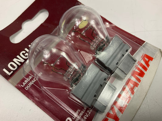 Sylvania 4157LL-BP2 Light Bulbs, Long Life, # 4157, PAIR