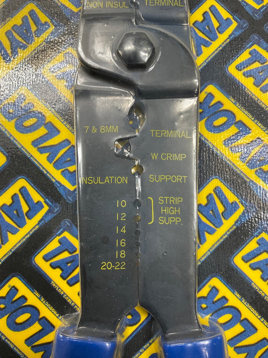Taylor 43390 Spark Plug Wire Crimping Tool Pro 7-8mm Plug Wire & Electrical Wire