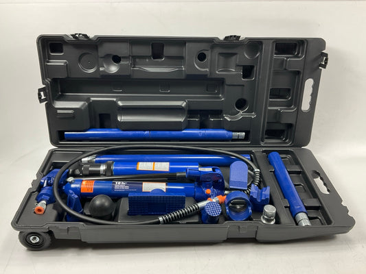 TEQ 3911 Body Frame Professional 10 Ton Hydraulic Jack Portable Power Kit