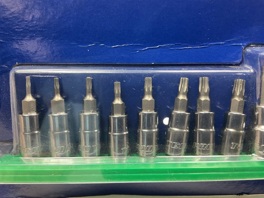 TEQ TP80725N 13-Piece Torx Tamper Proof Bit Socket Set: T7 - T60