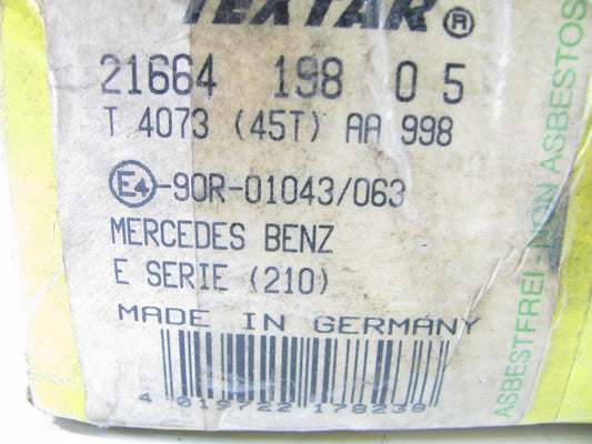 Textar 21664 FRONT Disc Brake Pads