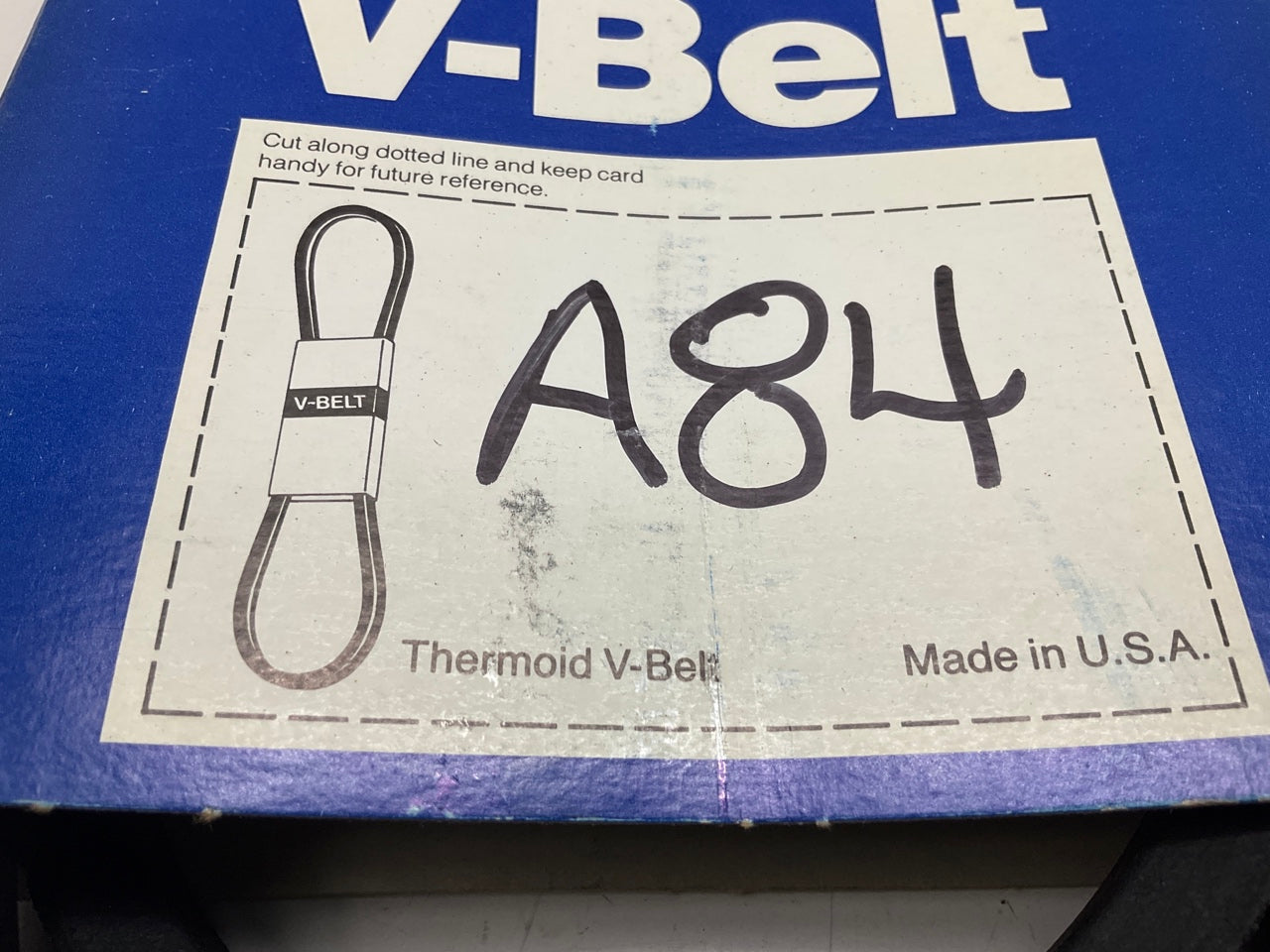 Thermoid A84 Industrial Accessory Drive Belt - 1/2'' X 86''