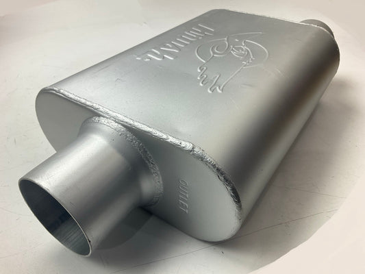 Thrush 17657 Performance Muffler 3.00'' Offset Inlet / 3'' Center Outlet, 19'' Long