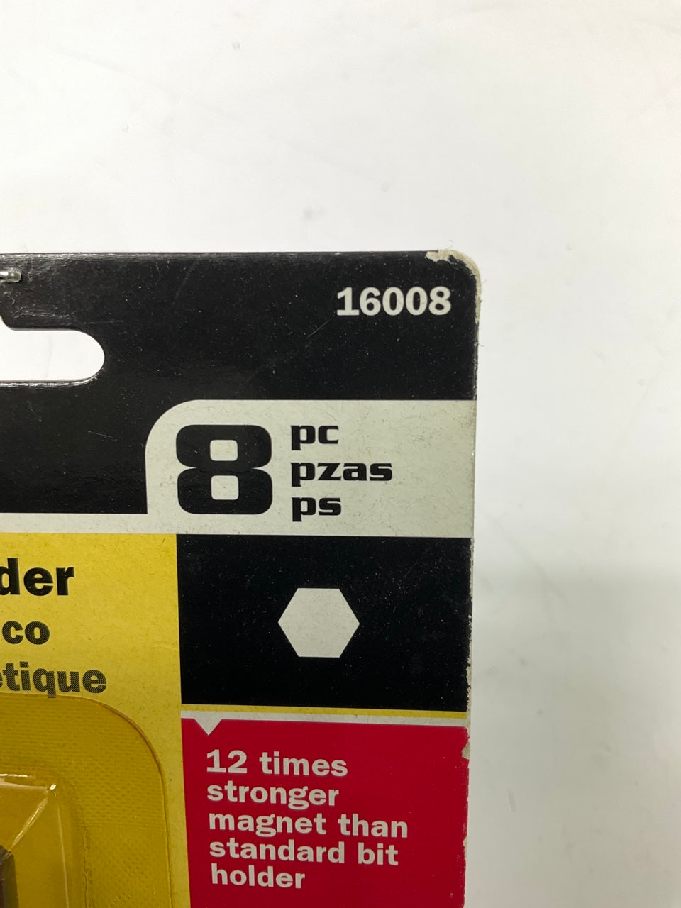 Titan 16008 Magnetic Bit Holder With Bits 8 Piece 1/4'' Hex