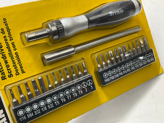 Titan 16092 26-piece Ratcheting Precision Multi-Bit Screwdriver Kit