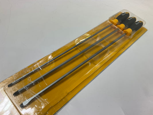 Titan 17212 3-Piece Long Handle Phillips Slotted Mixed Screwdrivers - 3 PIECES