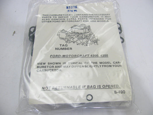 Tomco 5327A Carburetor Rebuild Kit For 75-78 Jeep 304 360 401 Motorcraft 4300