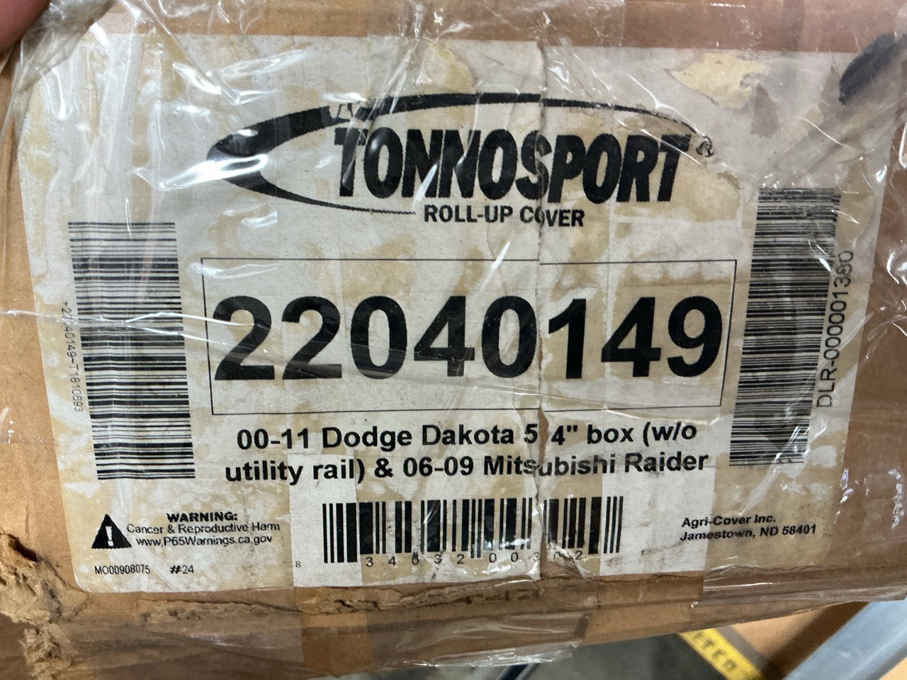 MISSING CLAMPS 22040149 Tonnosport Roll-Up Cover For 00-10 Dodge Dakota 63'' Bed