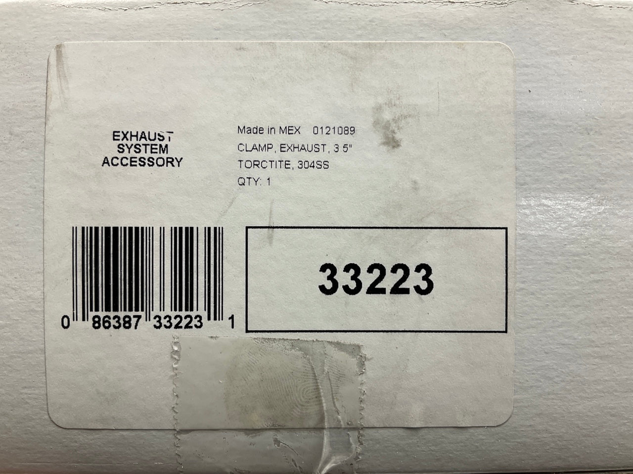 (2) Torctite 33223 3-1/2'' 3.5'' Lap Joint Seal Exhaust Clamps, Stainless Steel