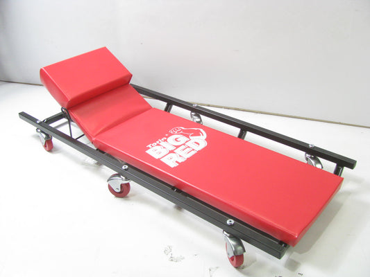 Torin TR6452 40'' Padded Mechanic Creeper With Adjustable Headrest, Red