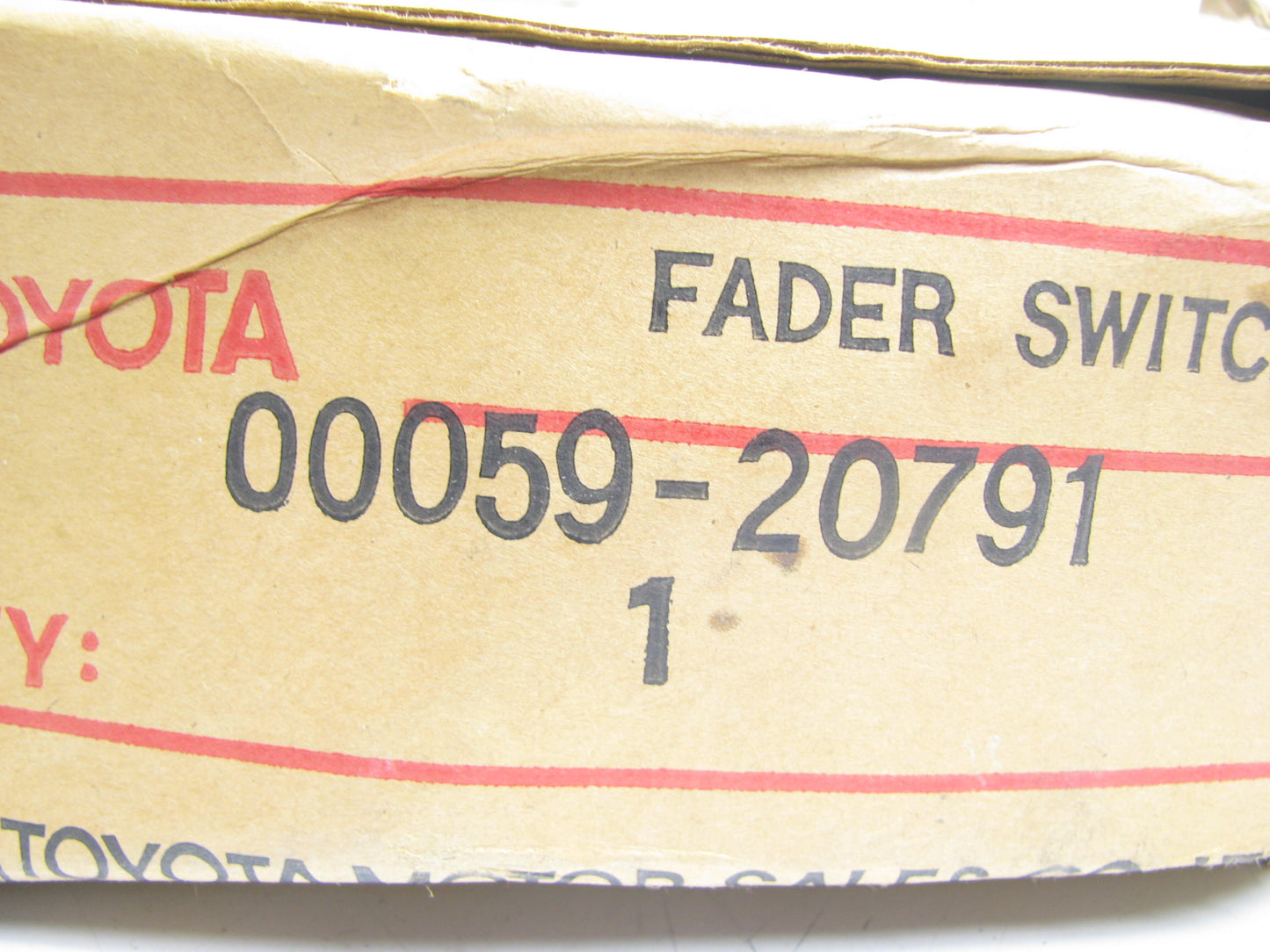 OEM Toyota Radio Speaker Fader Lever 00059-20791