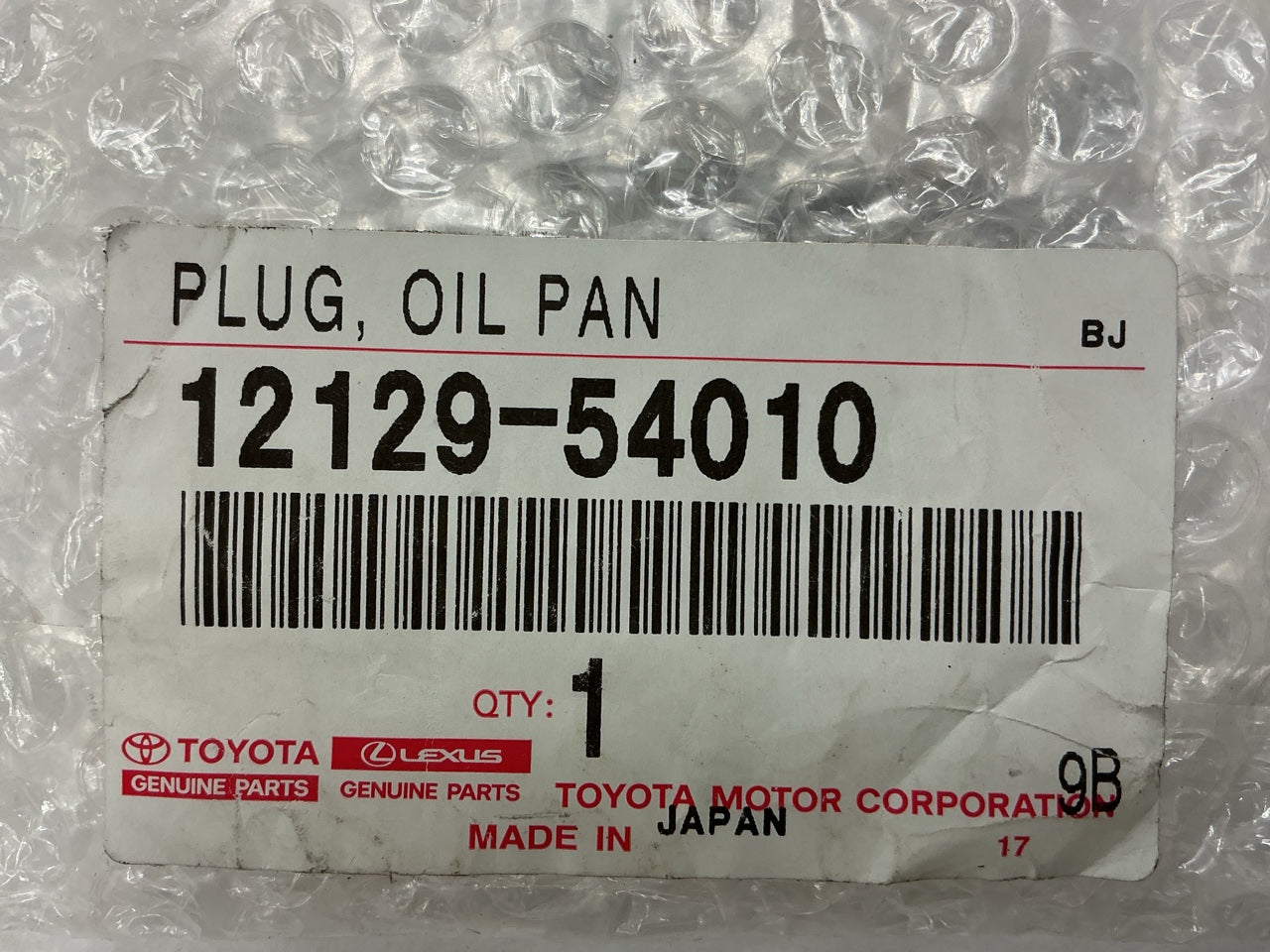 NEW OEM Toyota 12129-54010 Oil Level Sender Cover Oil Plug 1992-2001 Camry 2.2L