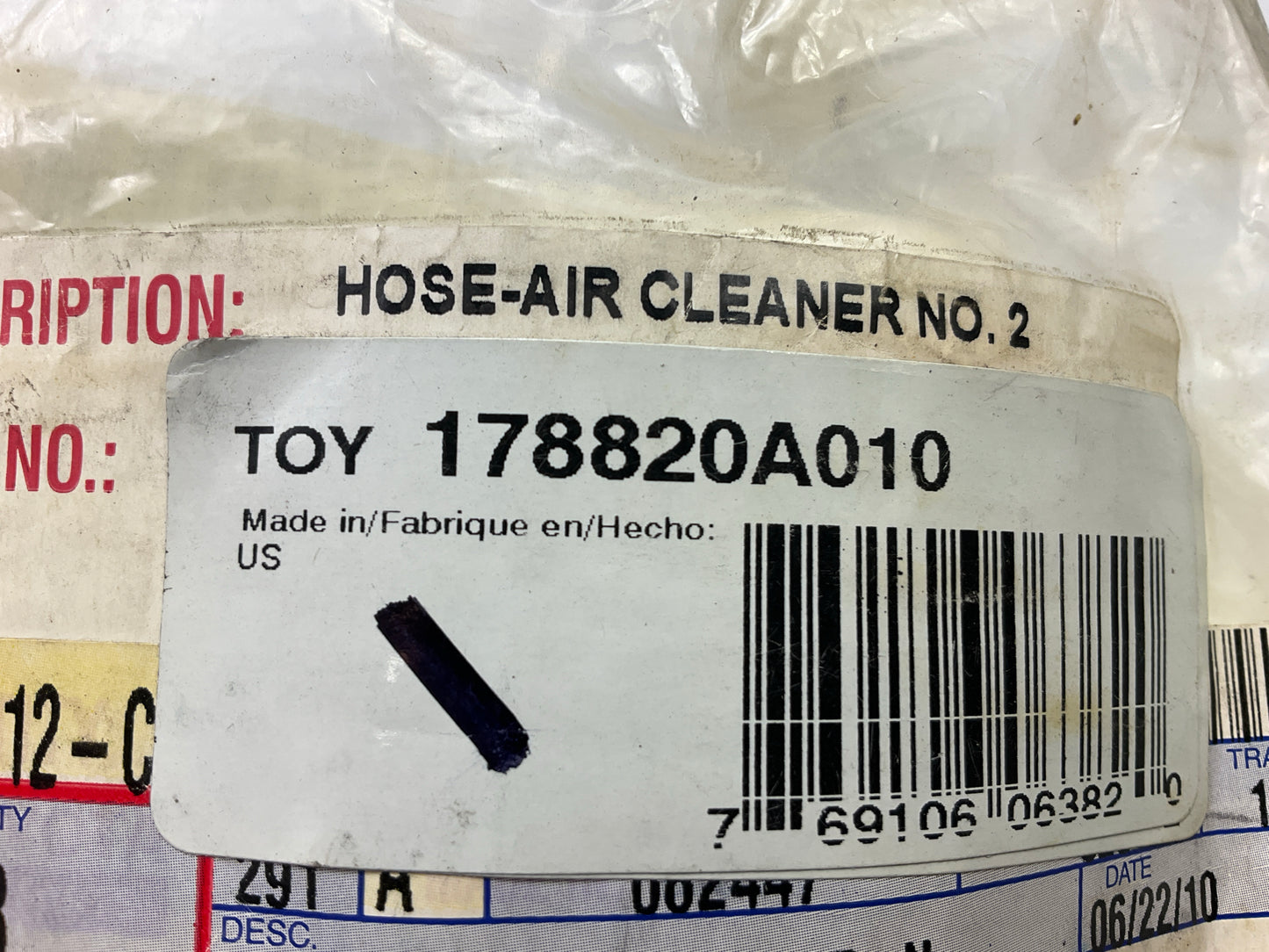NEW GENUINE Toyota 17882-0A010 OEM Air Cleaner Intake Air Duct Tube Hose