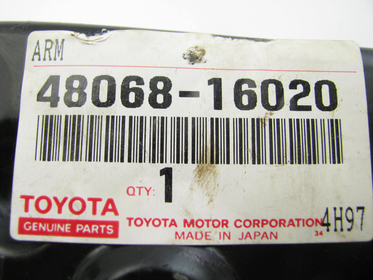 NEW GENUINE OEM Toyota 48068-16020 Front Lower Right Control Arm 1980-82 Tercel