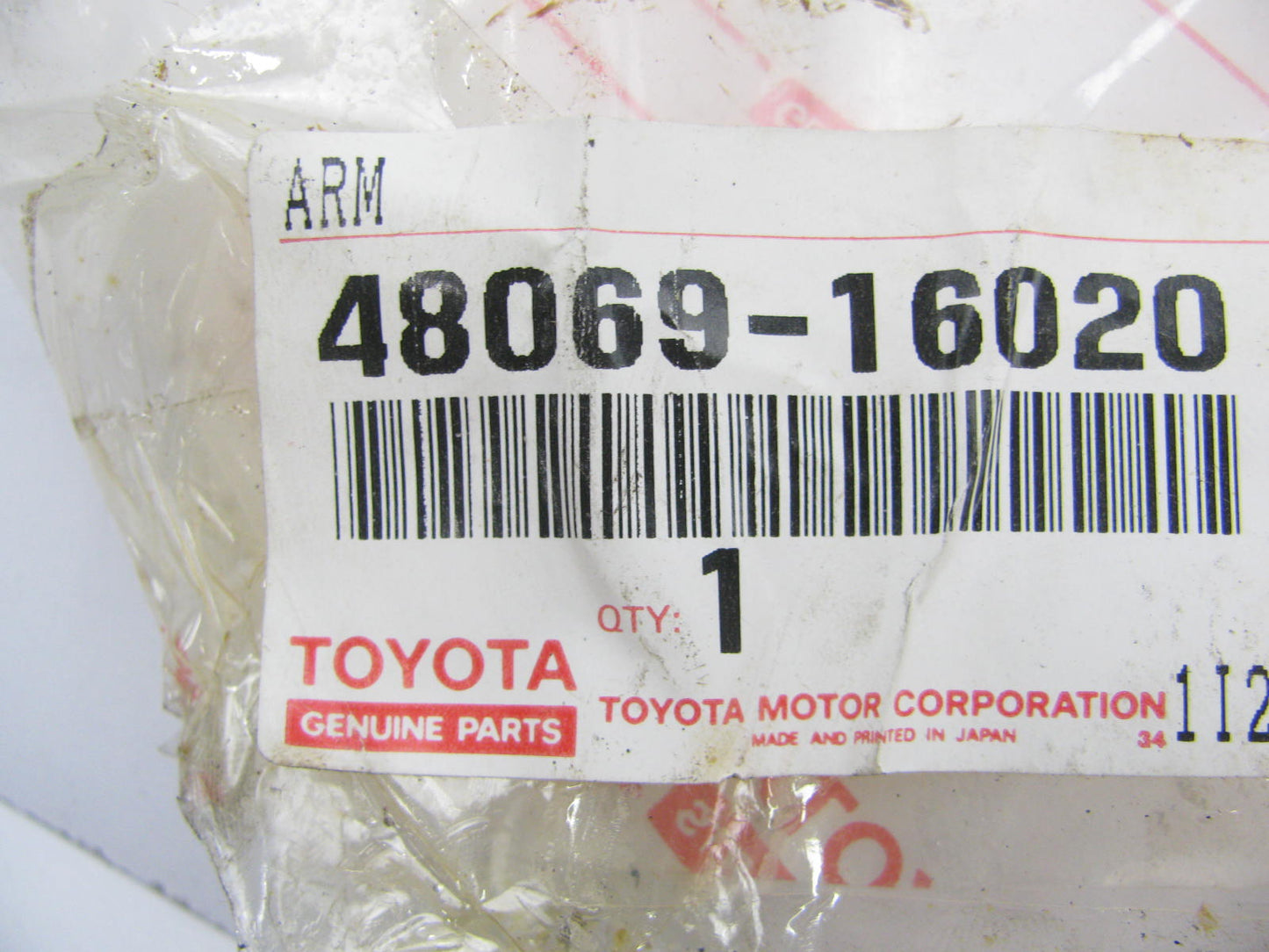 Toyota 48069-16020 FRONT LEFT LOWER Control Arm W/ Ball Joint 1980-1983 Tercel