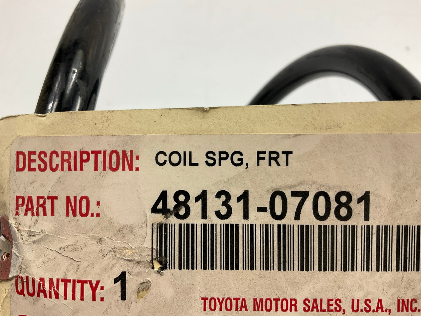 Toyota 48131-07081 OEM Front Coil Spring (Single) - 2005-2008 Avalon