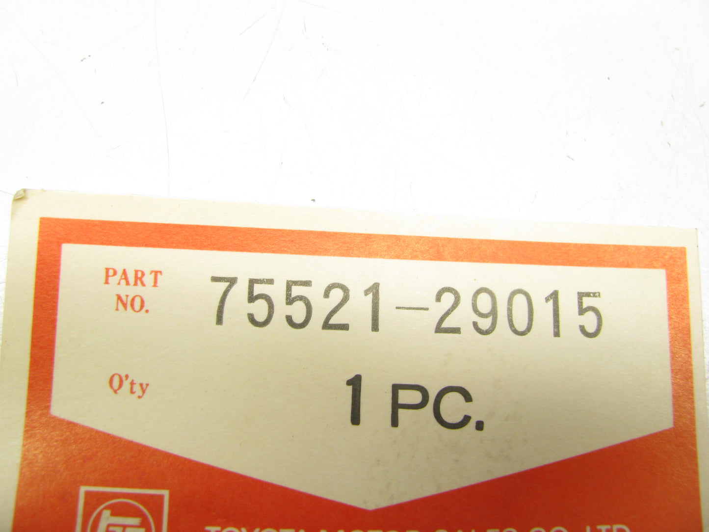 NOS OEM Grille Molding Trim Plate 75521-29015