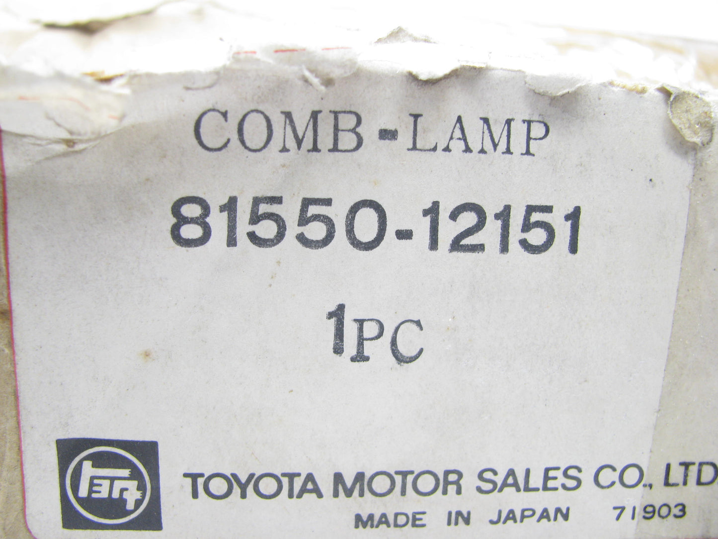 NOS OEM Toyota Right Rear Tail Light Assy. 81550-12151