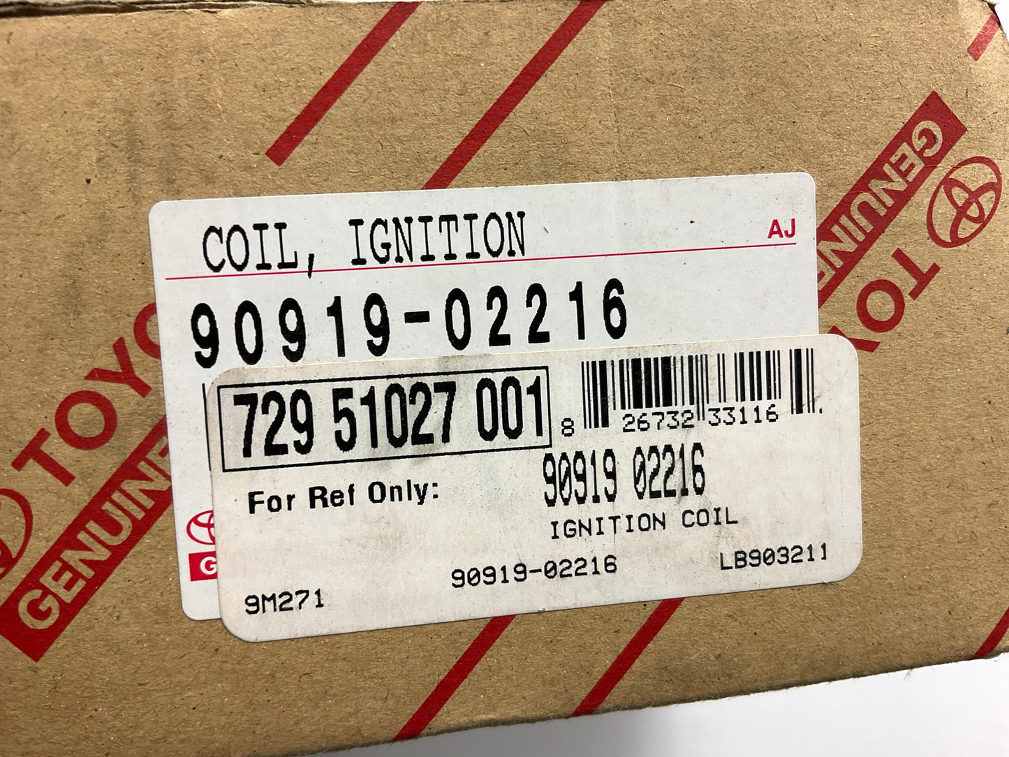 (3) OEM Toyota 90919-02216 Ignition Coil - 98-05 Lexus GS300, 01-05 IS300 2JZ-GE