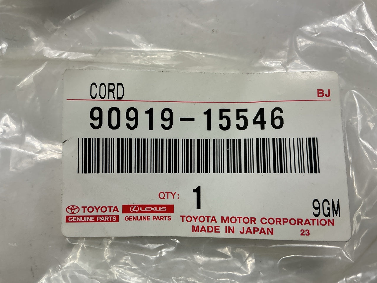 Toyota 90919-15546 Single Spark Plug Wire Lead - CYL # 1, Toyota 5SFE 3SFE 2AZFE