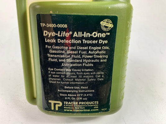 Tracerline TP3400-0008 Leak Detection Dye 8 Oz, Fuel, Engine Or Transmission Oil