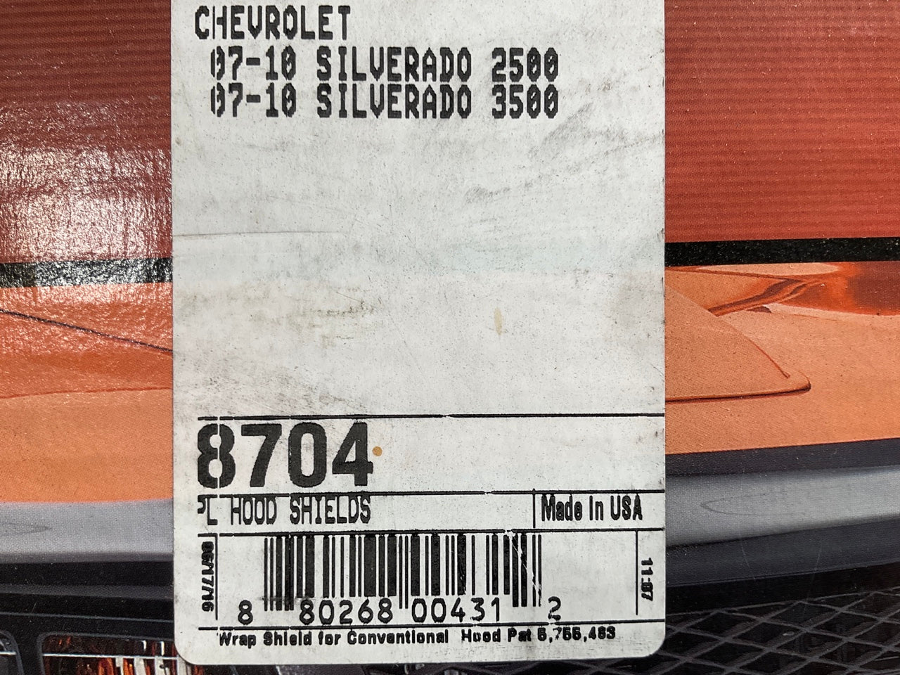 Trailfx 8704 Hood Deflector Stone Guard Shield - 07-10 Silverado 2500 3500 HD