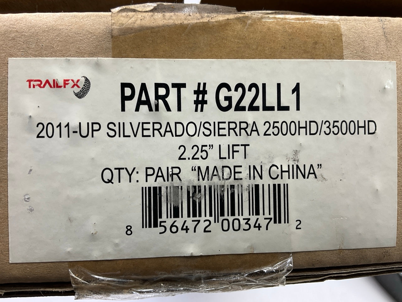 Trailfx G22LL1 Load Leveling Kit, 2015-2019 Chevy Silverado 2500 3500 2.25'' LIFT