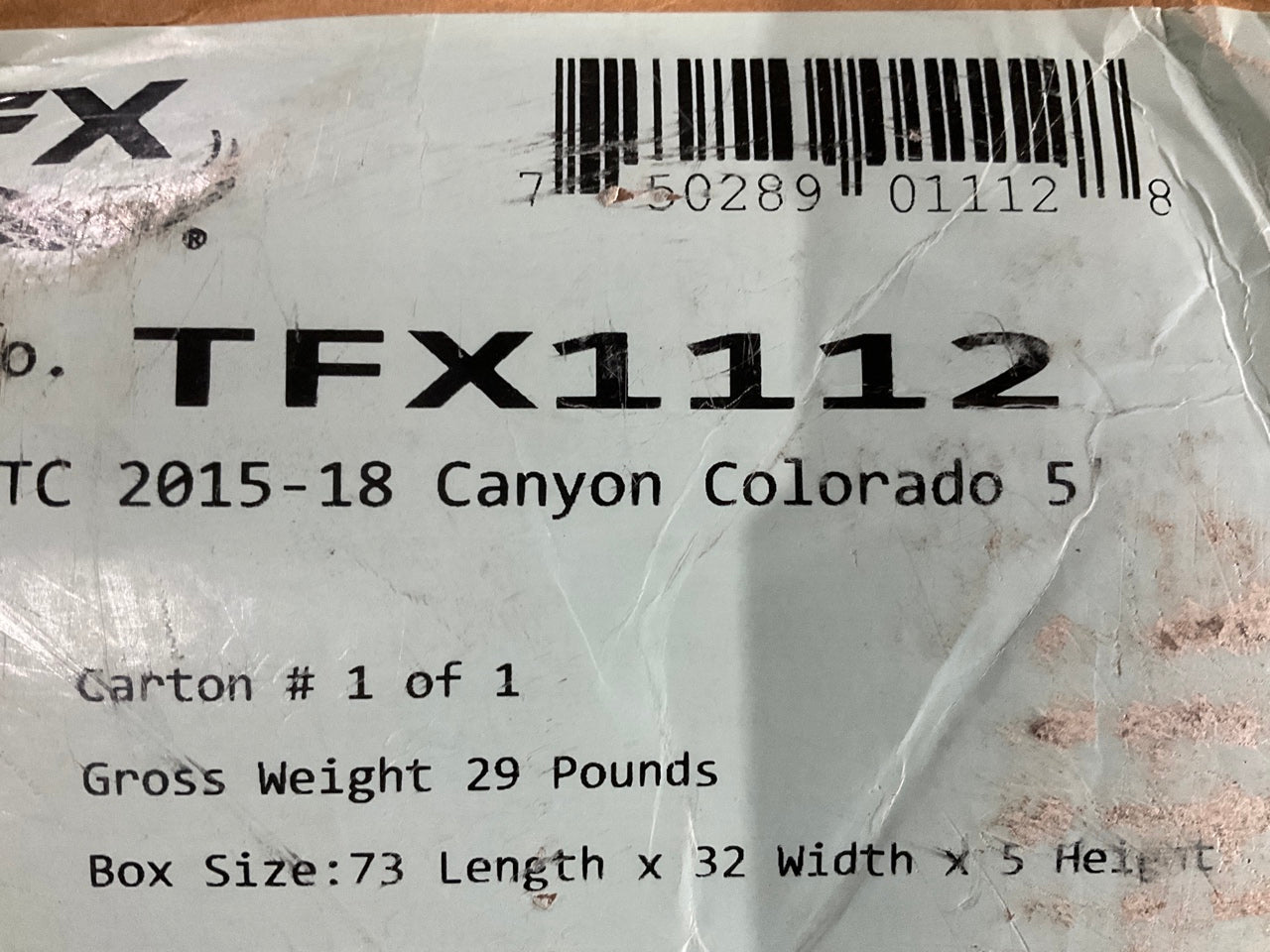 Trailfx TFX1112 Soft Folding Tonneau Bed Cover - 15-21 Colorado, Canyon 5' BED