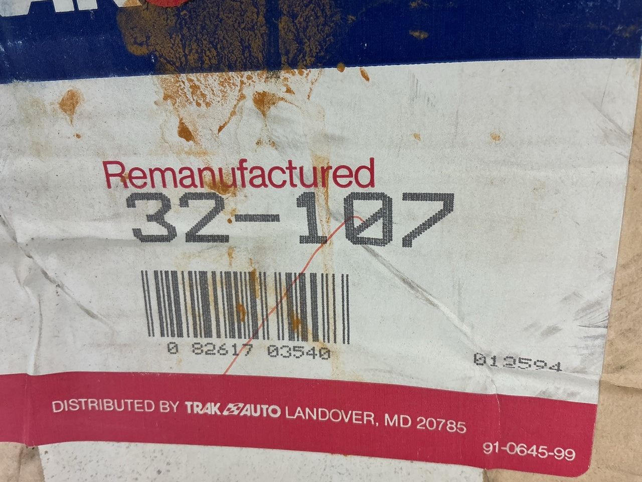REMAN. Trak Auto 32-107 Smog Air Pump Secondary Air Injection Pump