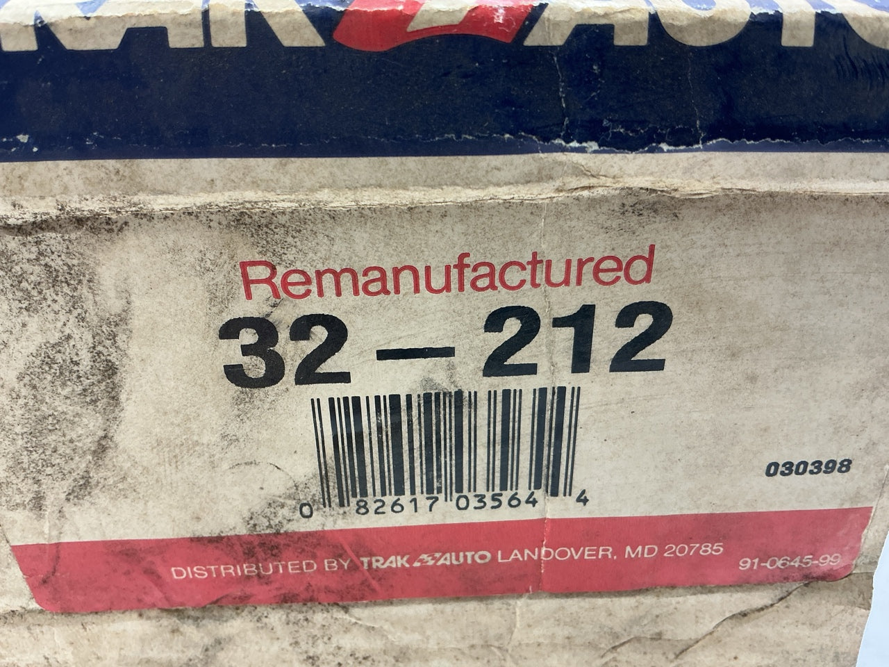 REMAN. Trak Auto 32-212 Smog Air Pump Secondary Air Injection Pump