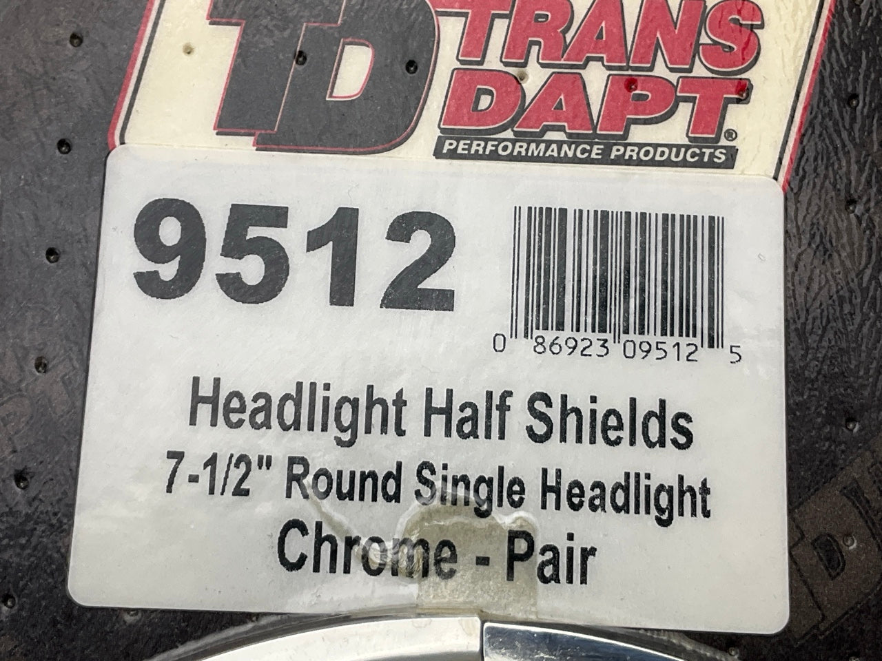 Trans-Dapt Performance Headlight Half Shields For 7-1/2'' Round Headlight Lamps