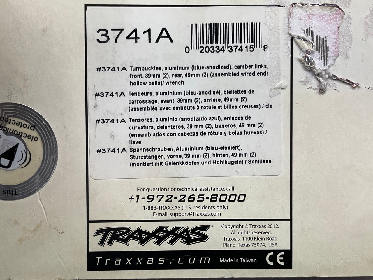 Traxxas 3741A Turnbuckles Aluminum (Blue) Electric Stampede Rustler Bigfoot