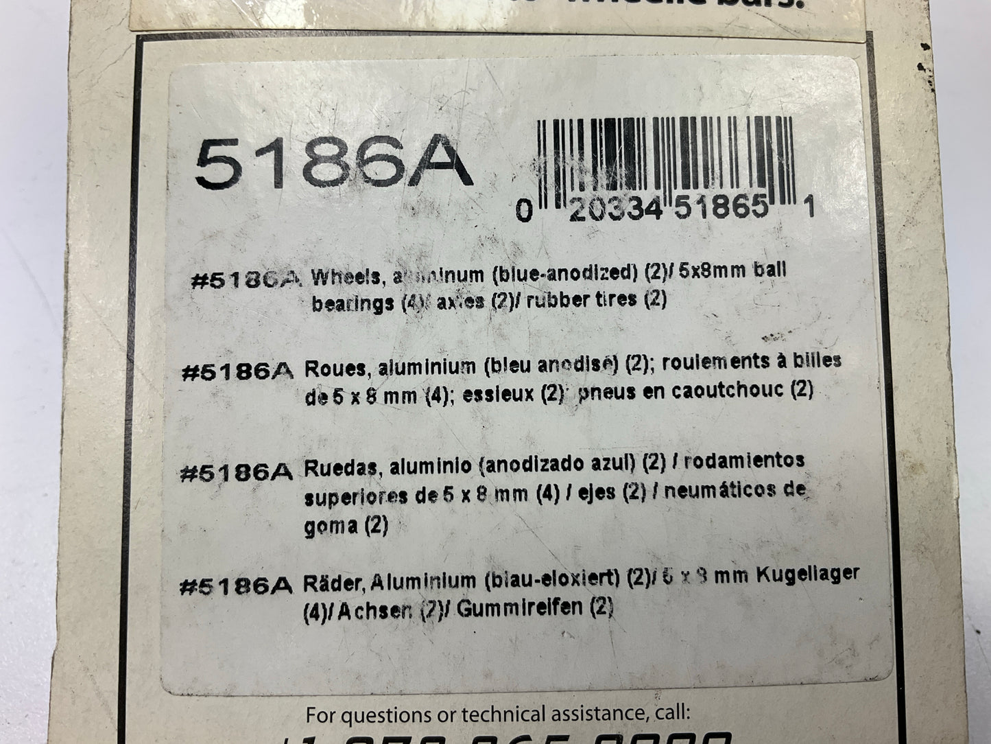 Traxxas 5186A Aluminum Wheels Blue 2 Rubber Tires: Revo, Rustler, Stampede
