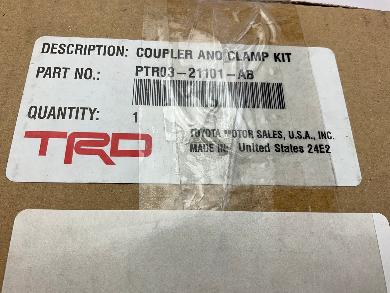 TRD PTR03-21101-AB Cold Air Intake System Coupler & Clamp Kit For 2011-16 Scion