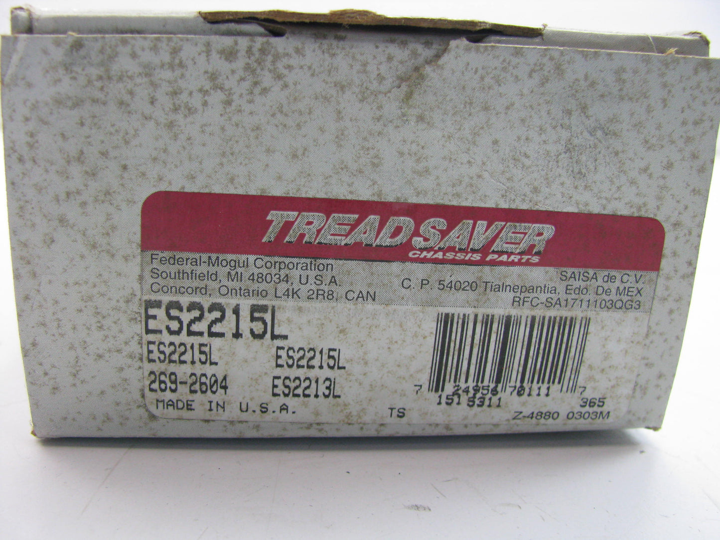 Tread Saver ES2215L Steering Tie Rod End - Front Left Outer