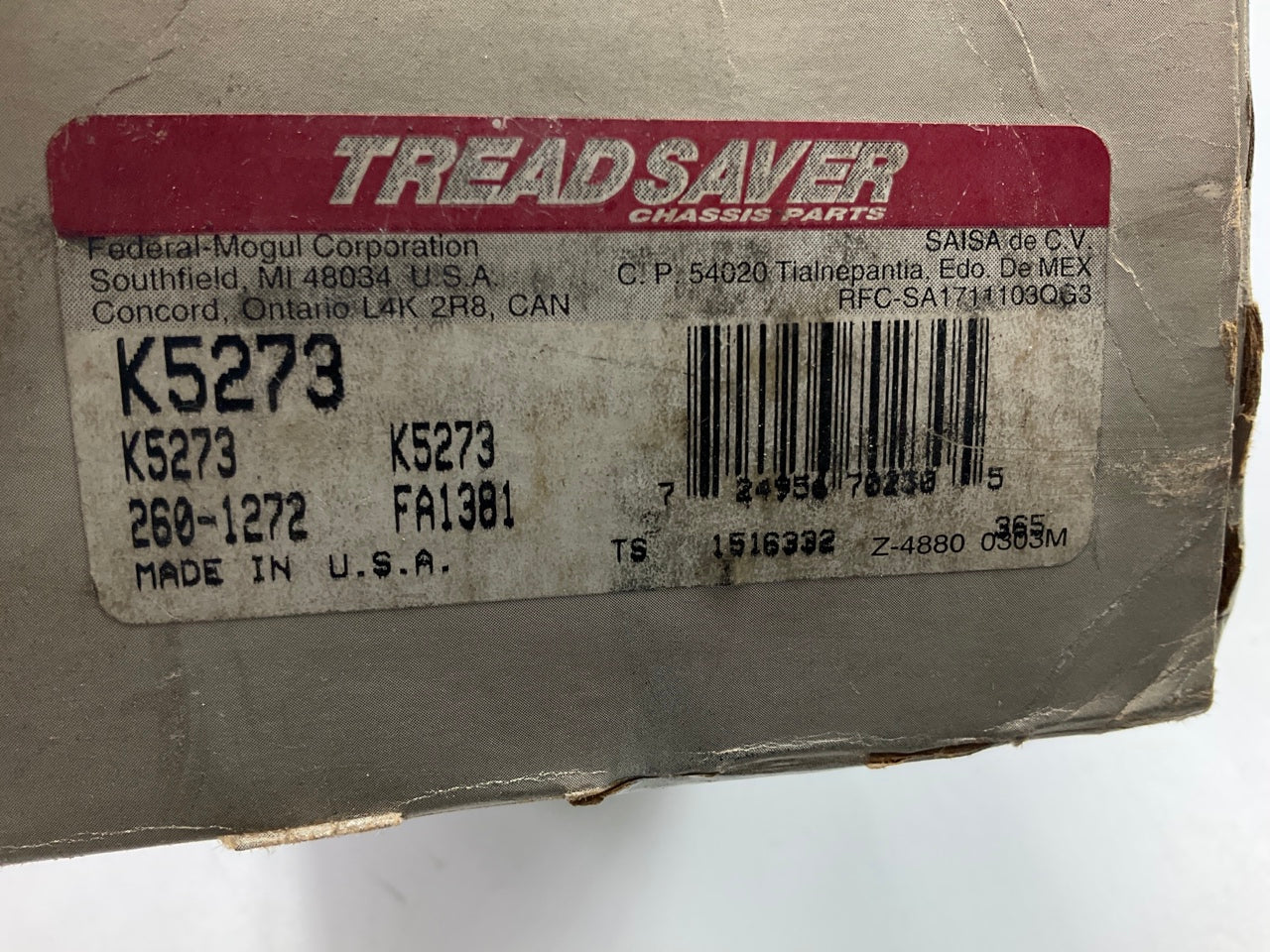 Tread Saver K5273 Front Lower Suspension Ball Joint